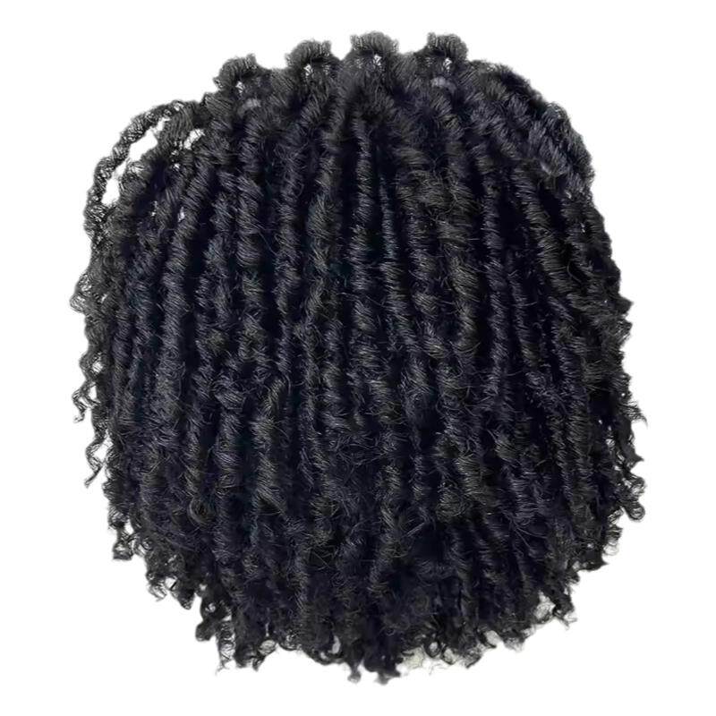 黑人脏辫美式小卷dreadlocks时尚个性高街潮流街拍造型痞帅假发男