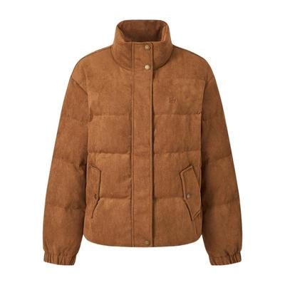 90鸭绒梭织立领短款羽绒服