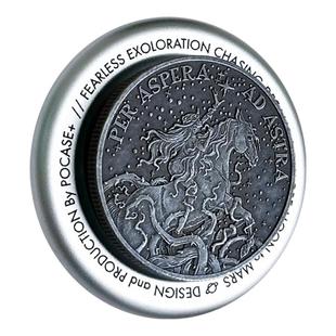 “穿越逆境，抵达繁星”拉丁谚语马年做旧金属盘磁吸支架适用苹果