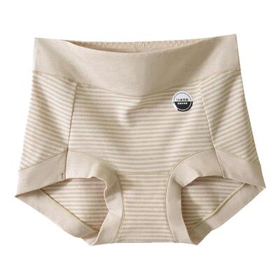 纯棉内裤女高腰大码透气加长裆胖mm包臀无痕彩棉女生7A抑菌三角裤