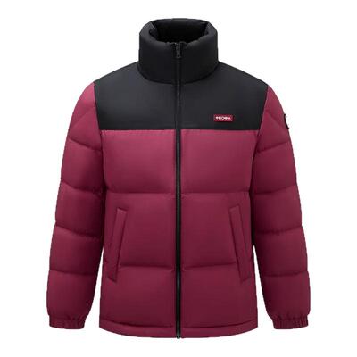 鸭鸭立领短款轻薄羽绒服