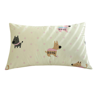 儿童卡通Doog小狗单只纯棉枕套30×50cm48×74家用单人枕头内胆套