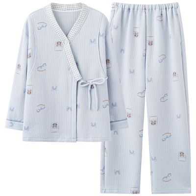 猫人优品空气棉睡衣孕妇产后哺乳