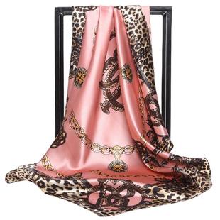 厂家直销杭州丝绸高档围巾90大方巾绸缎丝质冬季女士职业酒店移动