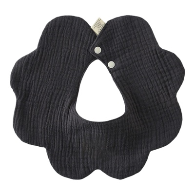 跨境高颜值婴儿口水巾纯棉A类围兜纯色双面口水兜造型宝宝围嘴