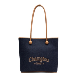 Champion冠军女手提包单肩托特包2025冬季新款通勤简约校园包包男