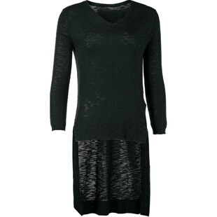 ZOLLE因为日常百搭修身长款针织套头V领打底女25春夏新品