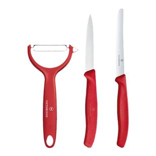 维氏Victorinox削皮刀水果刀家用削苹果皮神器瑞士进口刀具三件套