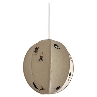 FermLiving The Park灯罩 布艺刺绣吊灯 儿童房 北欧简约 趣味