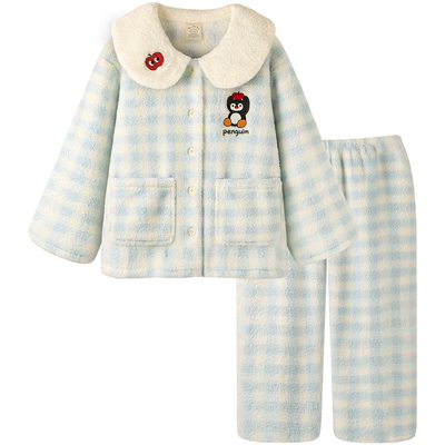 睡衣女款冬季加绒长袖2025新款