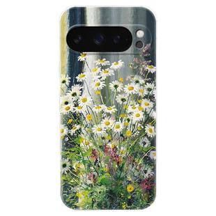 油画花朵适用谷歌Pixel10手机壳9pro/8/7/6A文艺XL小清新雏菊艺术女款气囊防摔软