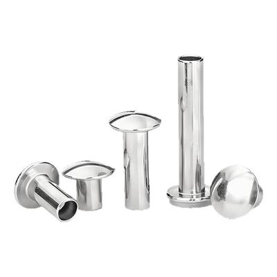 304扁圆头半空心铆钉敲击实心