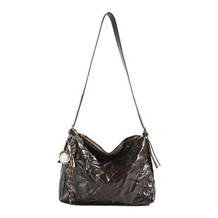 Clean Knоck小方包2026新款复古通勤大容量单肩包休闲百搭斜挎包