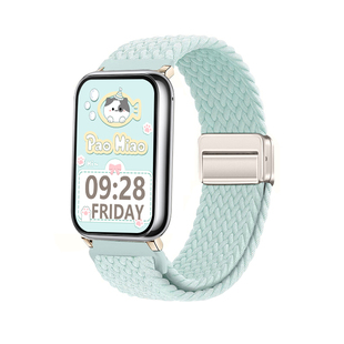 适用于vivowatchgt2手表带iqoowatchgt编织磁吸智能手表vivowatch5新款男女士夏天42/46mm小众运动透气替换带