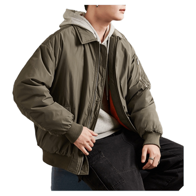 新款短款羽绒服唐狮翻领