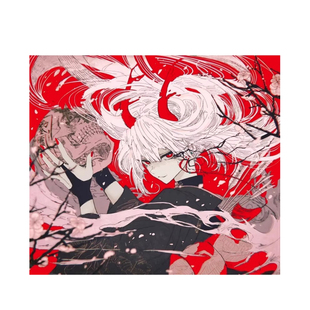 Abyssgaming赤骸二次元钢化玻璃鼠标垫大桌垫办公电竞游戏FPS专用