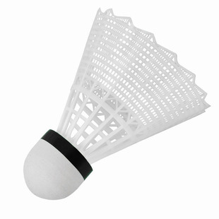 耐打王软木球头羽毛球尼龙塑料胶训练球耐用防风练习6只装室内外