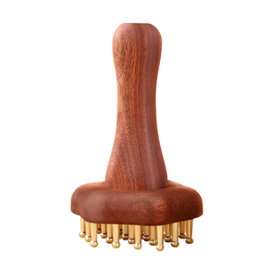 康浦黄铜经络刷全身疏通神器按摩刷揉肚子腹部头部手腿背部刮痧器