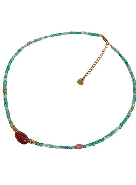 2025新款绿松石串珠项链女高级感