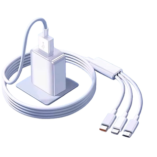 充电器数据线快充三合一一拖三充电线快充充电线三合一充电器多功能充电线120适用苹果安卓手机通用typec简宿