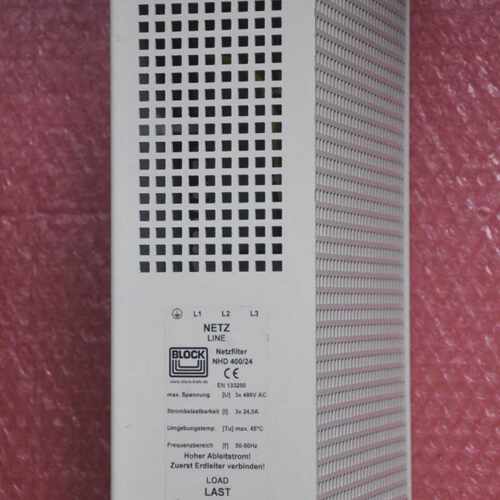 Block Netzfilter 3x480V AC / 3x24,0A  Typ: NHD 400/24