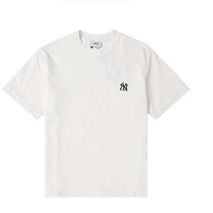 MLB短袖男女装情侣运动半袖NY小标休闲宽松打底衫T恤潮3ATSB0163