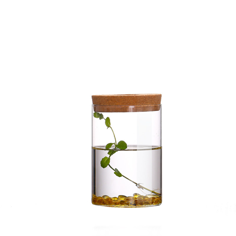 带孔花瓶茗辉阁直筒瓶高硼硅