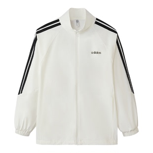 Adidas/阿迪达斯正品新款女士运动保暖经典拉链立领夹克KQ5371