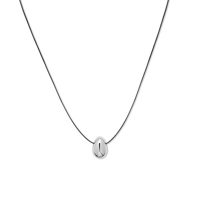 Moment 水滴吊坠挂绳皮绳毛衣链长款项链饰品配饰女2025新款秋冬