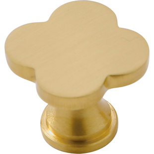 个性创意花朵黄铜拉手衣柜门轻奢现代简约橱柜抽屉儿童房极简把手