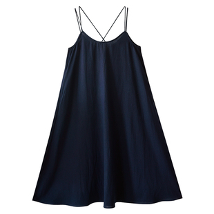 6折【清凉相伴】亚麻吊带连衣裙女夏季宽松显瘦裙多色百搭吊带裙