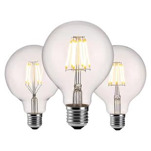 led爰迪生灯泡G95 G80 G125E27螺口灯泡节能复古灯泡玻璃龙珠灯泡