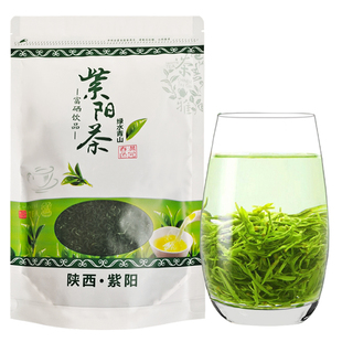 陕青安康2025新茶叶紫阳富硒茶特级毛尖翠峰耐泡炒青绿茶散装500g