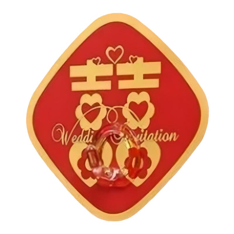 红色福字挂钩强力无痕免打孔