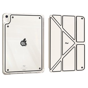 线条手绘风2025ipadpro保护套ipadair6壳第10代适用苹果平板9九不带笔槽mini7外壳子Y折5抽拉拆分11寸亚克力4