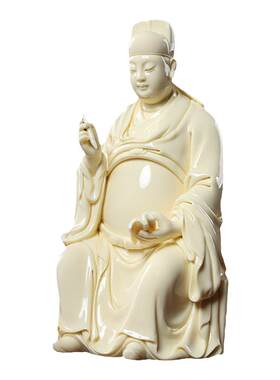 戴玉堂德化白瓷文昌帝君神像摆件