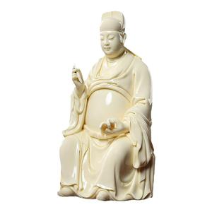 戴玉堂德化白瓷文昌帝君神像摆件