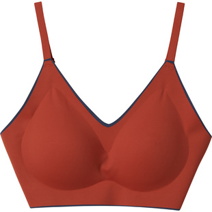 浙锦双面零感无痕内衣女背心式无钢圈薄款运动胸罩小胸聚拢文胸