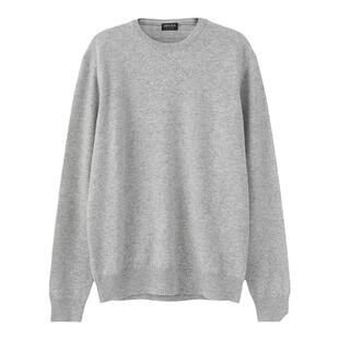 ZEGNA杰尼亚 男士山羊绒圆领长袖羊绒衫针织衫 UEK10A8 110