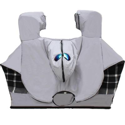 加绒加厚三人全包款电动车挡风被