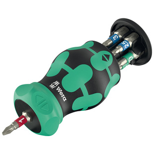 Wera维拉短柄棘轮螺丝刀KK Stubby系列小号萝卜头短柄螺丝批套装