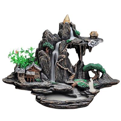 飞瀑倒流香炉复古玄关摆件