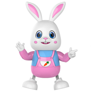 儿童手提灯笼发光音乐电动打鼓兔子女孩新年礼物元宵节卡通小花灯