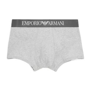 【礼物】EMPORIO ARMANI/阿玛尼春夏男纯棉Logo印花腰边平角内裤