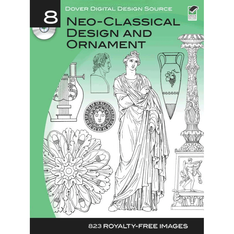 dover digital design source 8 neo-classical design and ornament新古典主义设计与装饰英文原版原装进口书籍 英文原版英语书籍
