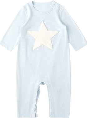 婴儿衣服春夏轻薄竹纤维爬爬服