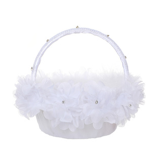 西式结婚花篮婚礼花童撒花小花篮婚庆装饰伴娘手提篮子婚庆用品