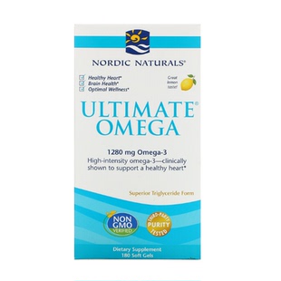 Nordic Naturals Ultimate Omega3深海鱼油胶囊180粒欧米伽28.01