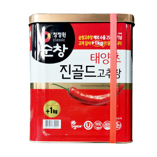 包邮韩国进口清净园顺昌辣椒酱14.5kg 拌饭辣酱年糕酱商用餐饮装