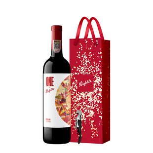 奔富一号红酒加州原瓶进口官方正品授权行货干红葡萄酒礼盒礼袋装